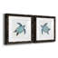 Bulle bleue tortue I - ensemble de 2 reproductions d'art-494887844-494887845