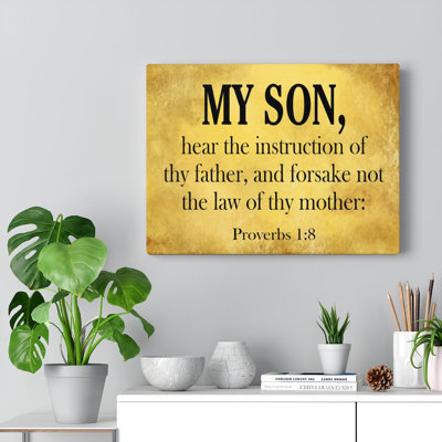 My Son - Wrapped Canvas Print