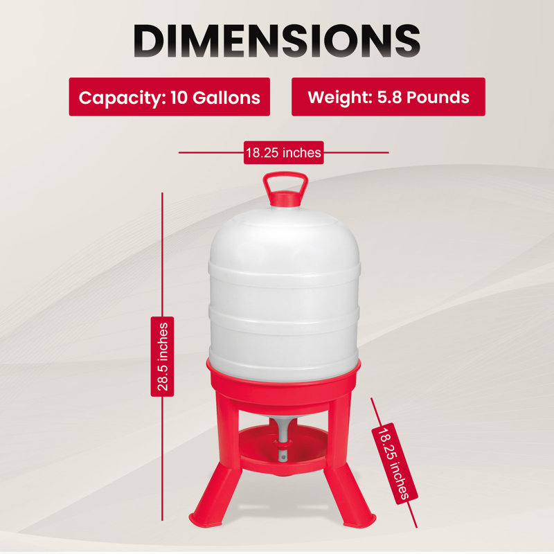 Plastic 10 Gallons Waterer