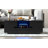 Rectangle Coffee Tables with LED Lights, drawer and 2 cabinets-891520943
