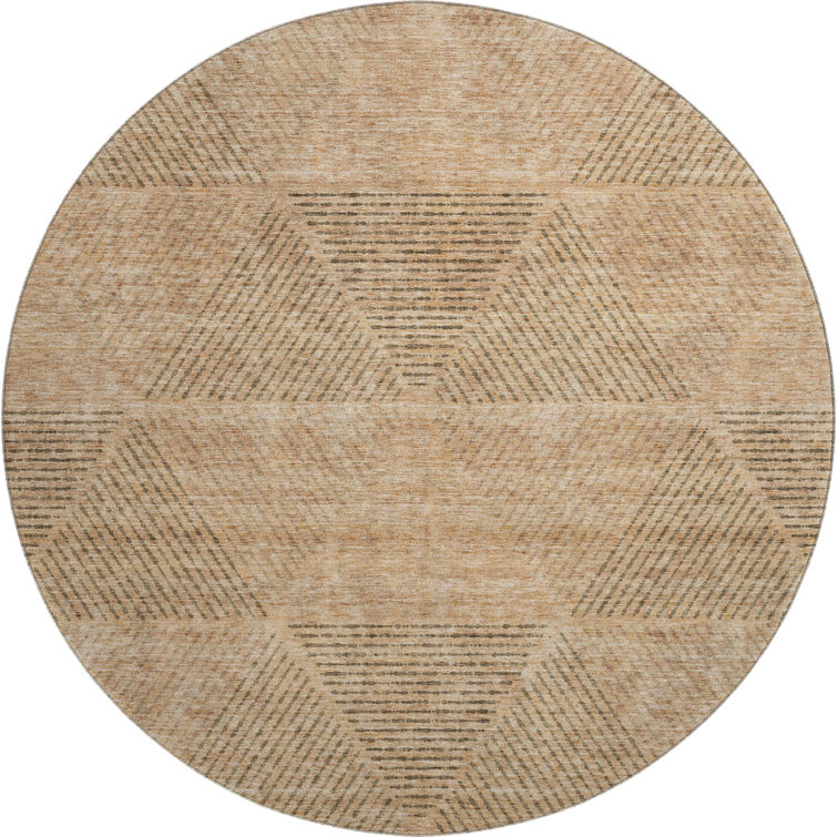 Premium Machine Washable Prisco Copper Rug