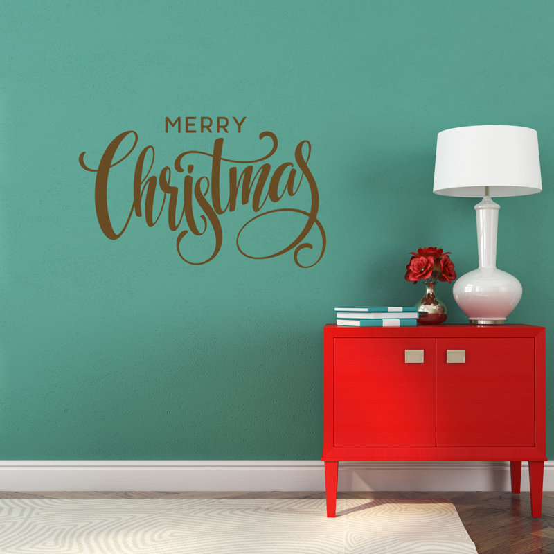 Text & Numbers Non-Wall Damaging Wall Decal, Chocolate