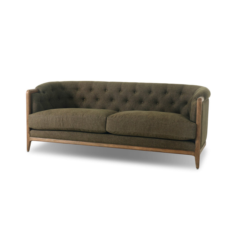 Ellsworth 91" Rolled Arm Sofa, 29.75" H x 78" W x 36" D, Sutton Olive