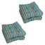 Coussin de chaise de salle à manger capitonné en polyester filé 19 pouces (ensemble de quatre) Vanya Paprika-266005440