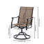 Chaises de patio d'extérieur pivotantes, fauteuils à bascule en filet
