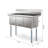 51 in. Three Compartment Commercial Sink, Bowl Size 15x15x14, 18 Gauge Stainless-Steel (KM-SC151514-N3)