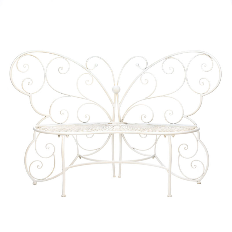 Charlee Iron Outdoor Bench