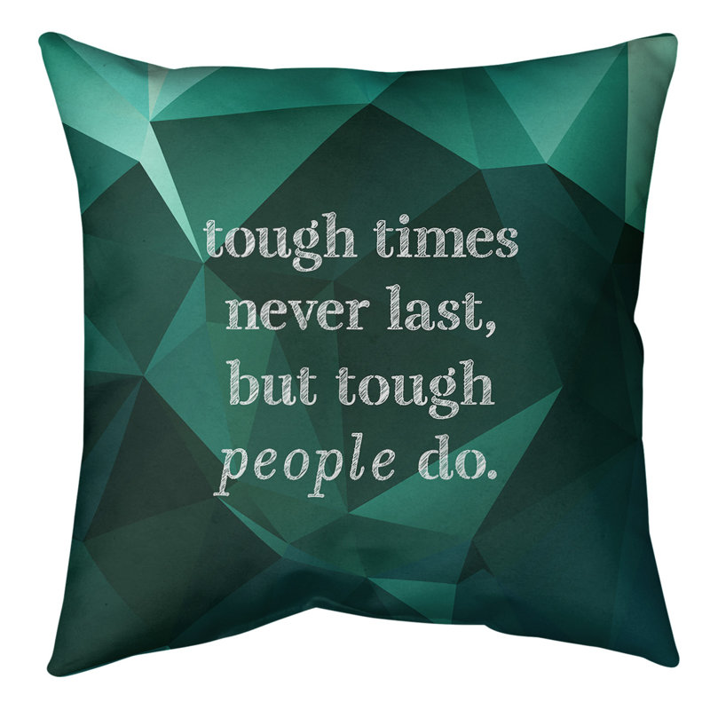 Coussin de sol, 28 po x 28 po, Vert foncé / turquoise
