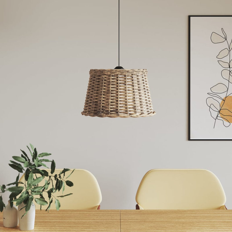 Chira Pendant Shade, 28cm H x 45cm W x 45cm D, Brown