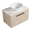 Meuble-lavabo moderne 30 po avec lavabo en céramique et fixation murale