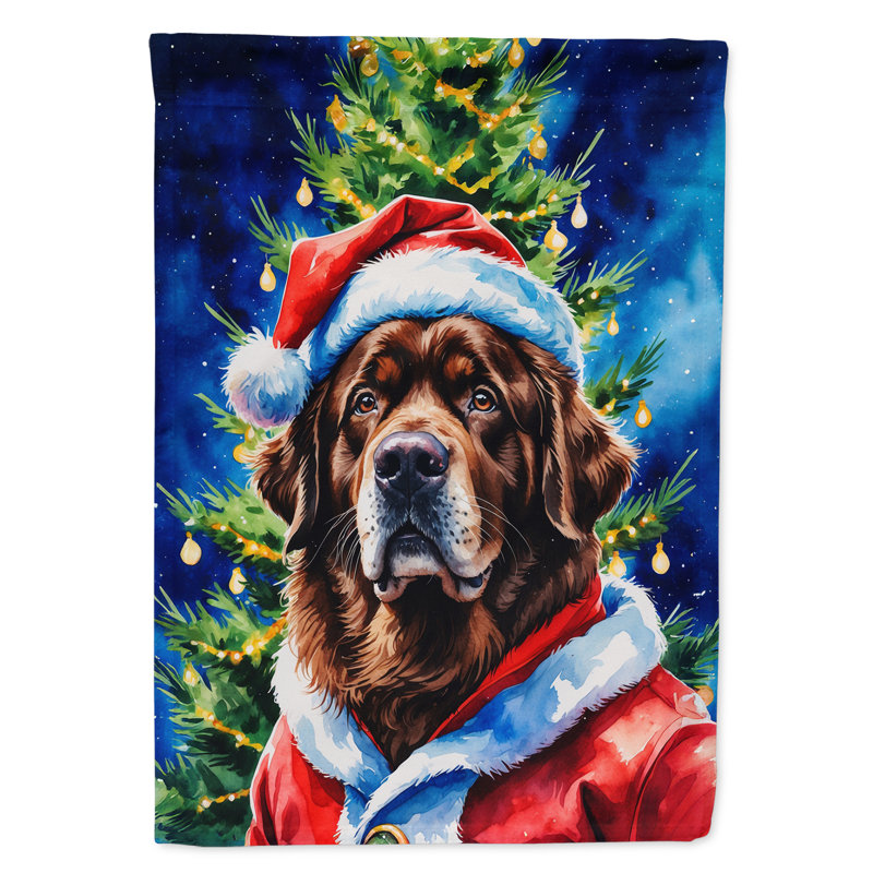 Drapeau de jardin Doberman Pinscher, Chocolat Terre-Neuve