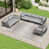 Gray Cushion/Black Frame