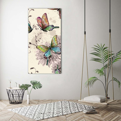 Colourful Butterflies - Wrapped Canvas Print