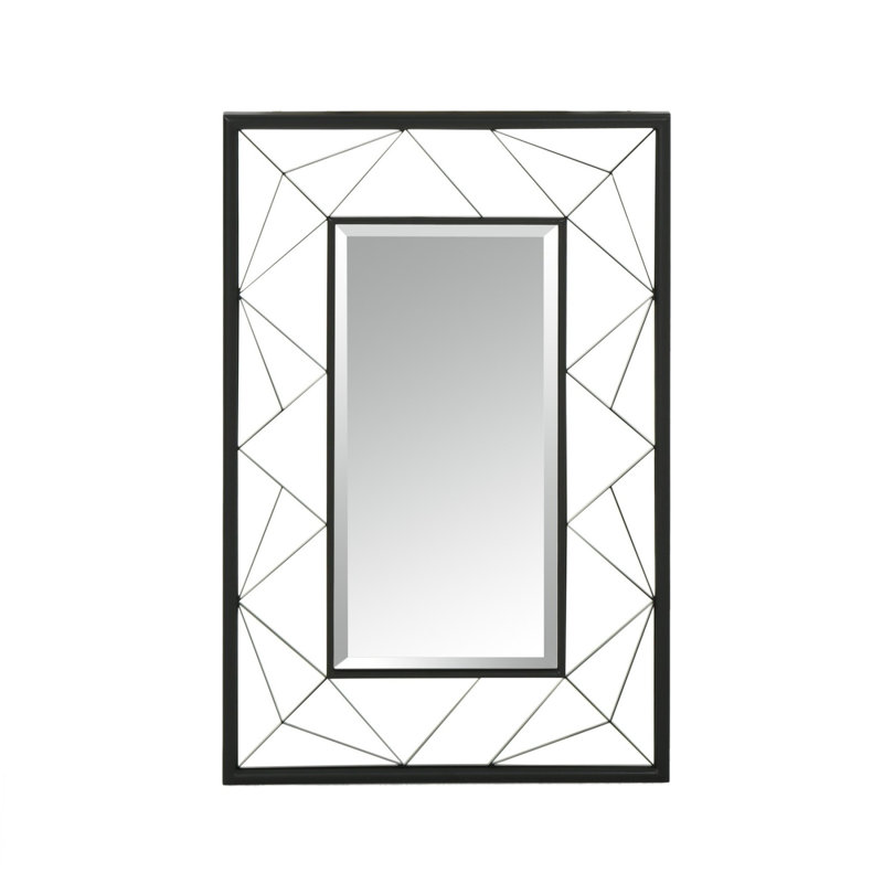 Miroir à fixation murale décorative en biseau moderne &