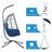 Egg Chair With Stand For Living Room And Garden - Modern Hanging Chair, Waterproof Cute Indoor Outdoor Swing Soft Backyard-11190549