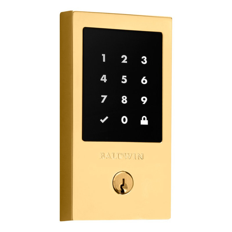 Minneapolis Touchscreen Standalone Deadbolt, Polished Brass