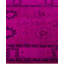 Tapis de couloir rose en laine 3 pi 2 po x 9 pi 1 po Huckstep