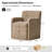 Gosselin Modern Storage Dining Chair with Casters-1443727743