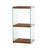 Modern Bookshelf with 100% Tempered Glass Shelves, Solid Wood Frame, 15.7 x 31.5 x 13.8 inches | Stylish Natural Finish | Disassembled for Easy Assembly | Perfect for Home Office, Living Room & Study Spaces-1832099774