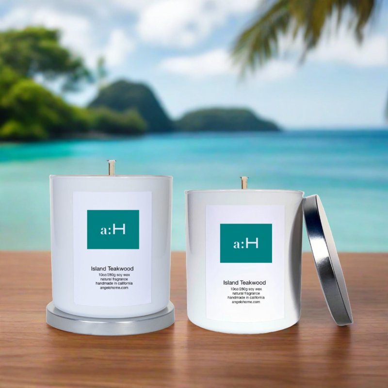 Bougie parfumée A: H Island Teakwood, 2