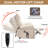Heat Massage Dual Motor Infinite Position Up To 350 LBS Large Electric Power Lift Recliners With Hidden Cup Holders, Power-Remote, Medium-Firm And Heavy Duty-104585747