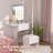 Makeup Vanity Table with Stool