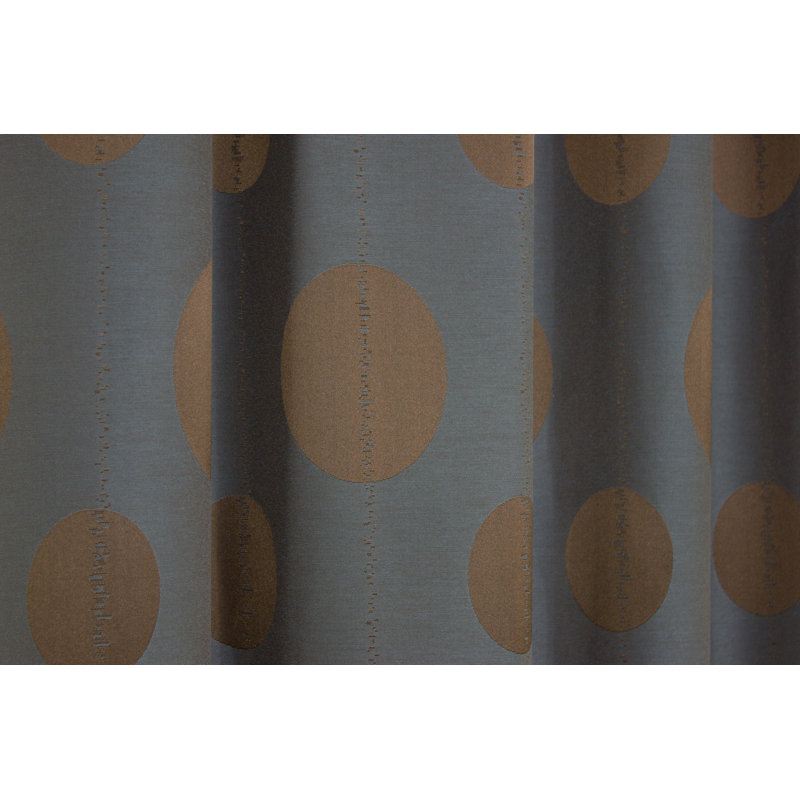 PeoPles Pencil Pleat Room Darkening Single Curtain, 135cm Width x 175cm Drop, Dark blue