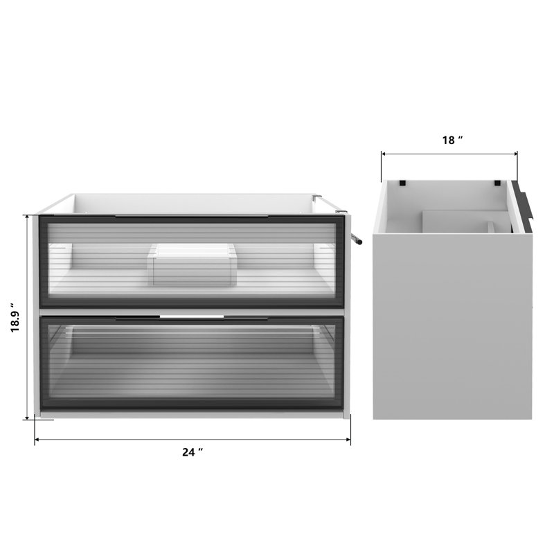 Meuble-lavabo 24 po sans comptoir