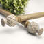 Ensemble de tringle à rideaux simple ajustable Rustic Thistle Finial - Quincaillerie de fenêtre pour ferme-1992608430-1992608432