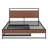 Carraway Metal Platform Bed with Trundle and Power Outlets Headboard-1587484743-1587484741