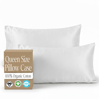 Organic Cotton Pillowcase Set - Queen