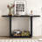 Elegant Minimalist Console Table with Curved Corners, Wood Veneer,U-Base Design for Easy Placement ,Perfect for Displaying Your Treasures,Simple Assembly-516353924