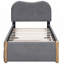 Lit plateforme tapissier simple avec lit gigogne simple-186538596