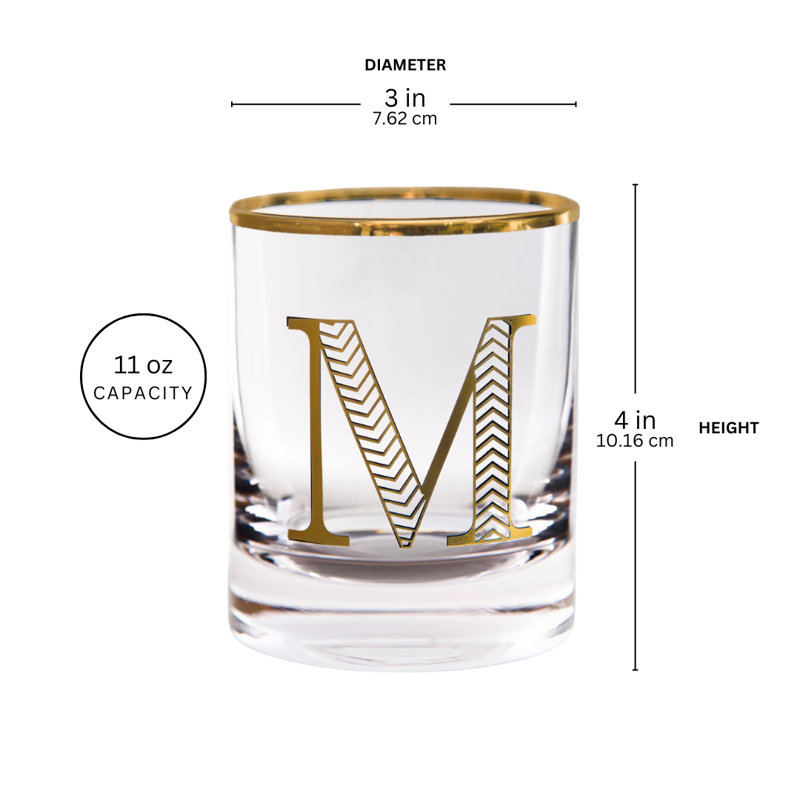 Verre à fromages 11 oz. polygramme ddl, M