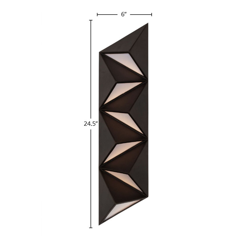 Delta 1 LT Bronze Outdoor Wall Sconce Kalco