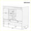 Armoire de salle de bain moderne multifonctionnelle avec lavabo et tiroirs