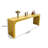 Modern Yellow Rectangular Wooden Console Table