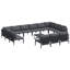 vidaXL Garden Sofa Set with Cushion Steel Furniture Outdoor Terrace