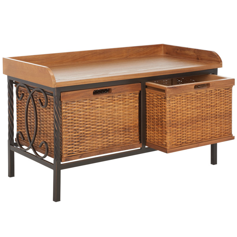 Banc de rangement Miyu, Chêne moyen