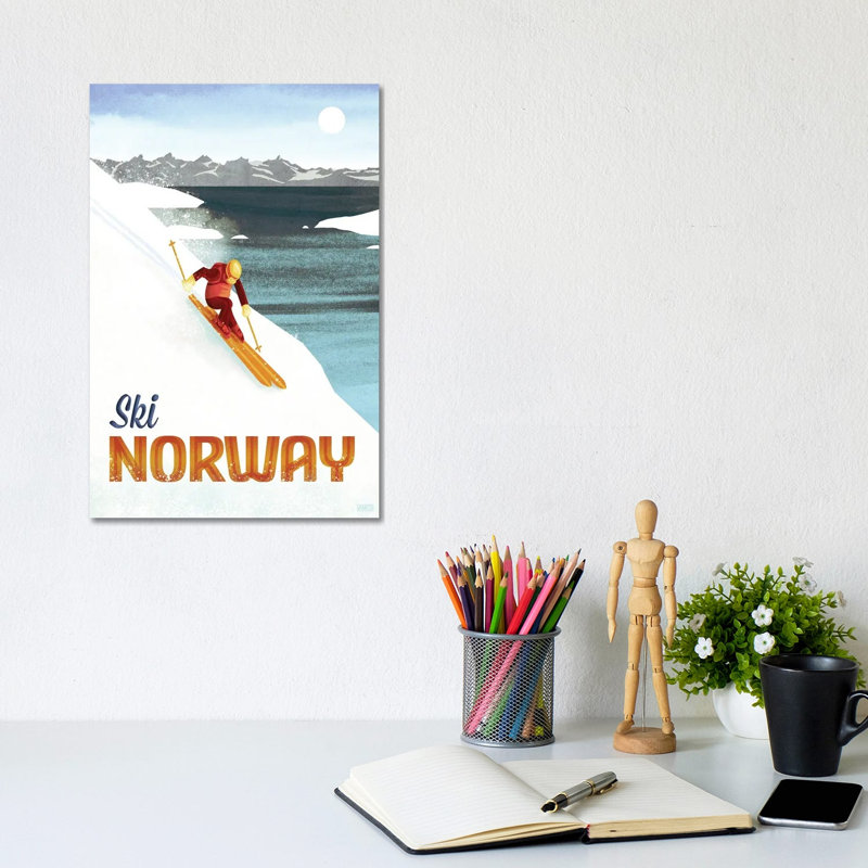 Norway-Skiing by Missy Ames - Wrapped Canvas Print, 66.04 cm H x 45.72 cm W x 1.91 cm D