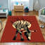 Floral Symphony: tapis délicat non tissé imprimé avec un motif botanique complexe pour une esthétique raffinée-114334976