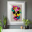 Crâne floral - peinture encadrée-1832937182-1832937181