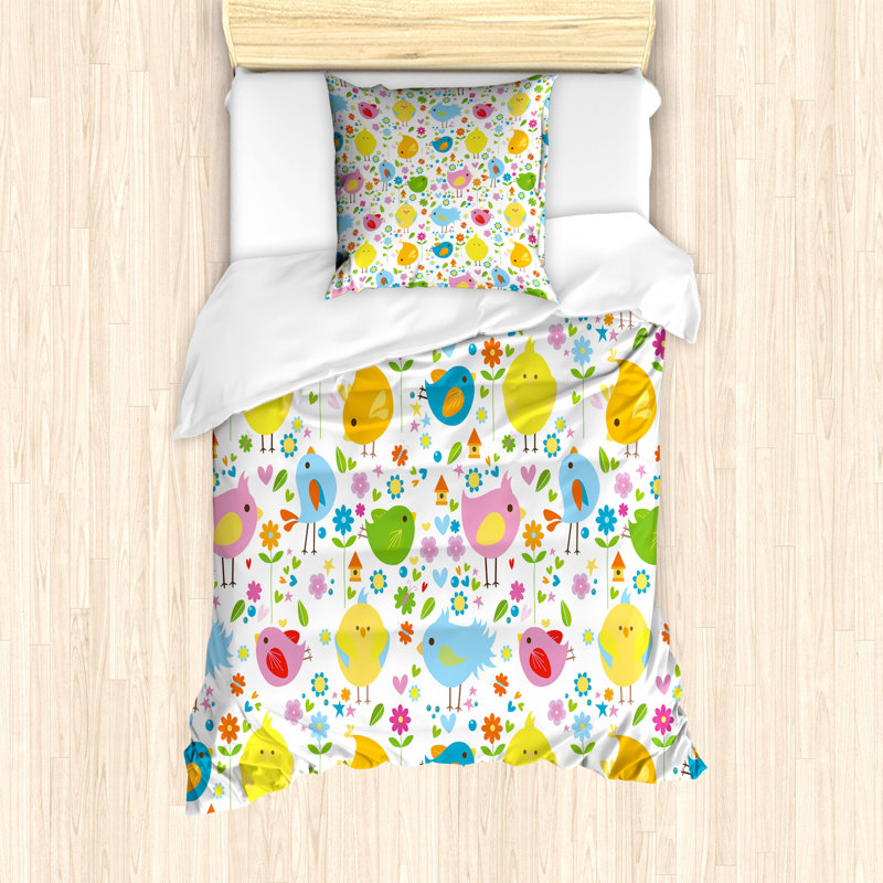 Erika Multicolor 100% Brushed Microfibre Duvet Cover Set, Single - 1 Pillowcase (80 x 80 cm)
