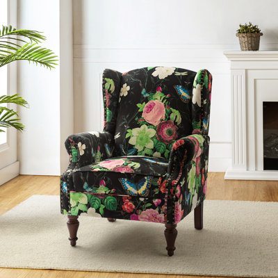 Fauteuil d'appoint à oreilles rembourré Anndi