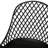Weather- Outdoor Seating - Lily Chair In Black Polypropylene With Stylish Pattern And Frame, 20.3 In. Package Height Properties Look, 17.73 Depth-1134337889
