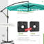 Parasol en porte-à-faux 120 po Ersheen-774912141