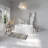 67'' x 29.5'' Freestanding Soaking Solid Surface Bathtub