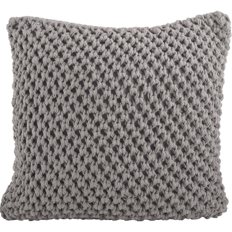 Coussin en coton Sheridan, Gris
