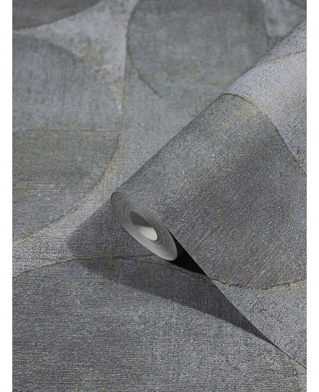 Rouleau de papier peint texturé, Argent gris