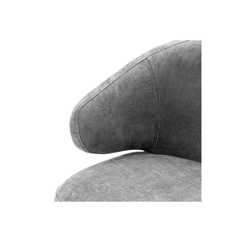 Cardinale Upholstered Arm Chair, Gray